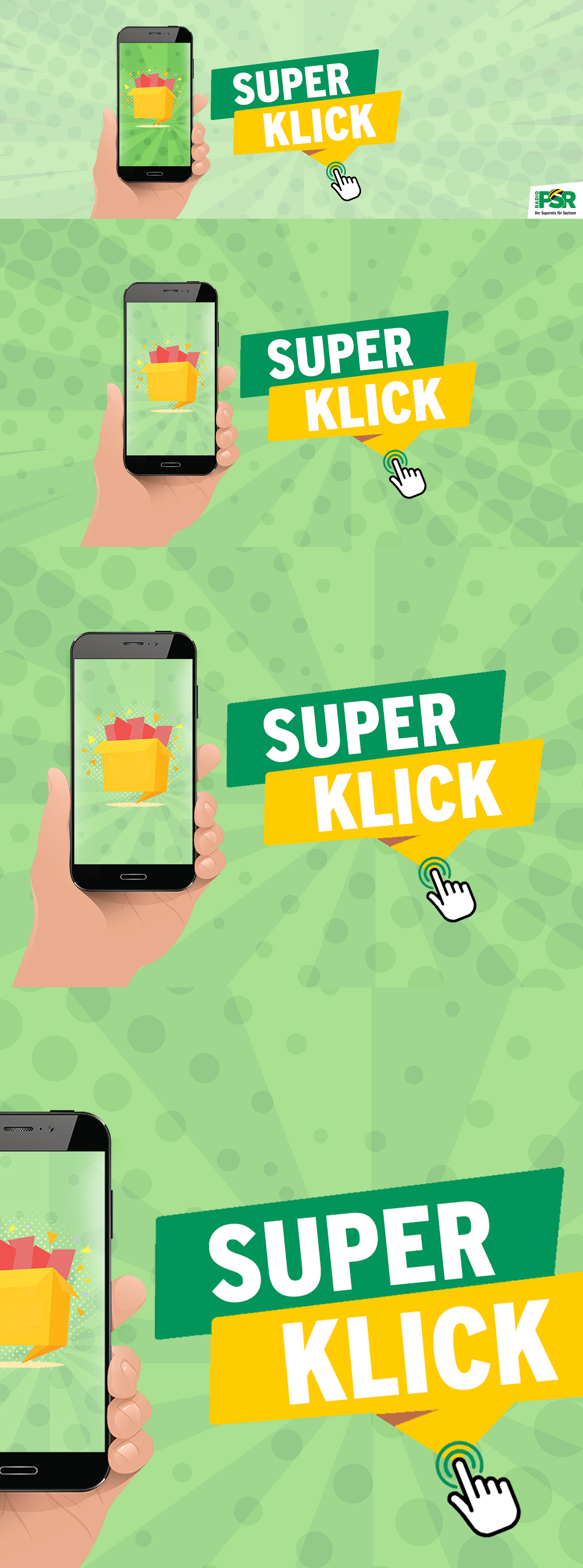 RADIO PSR Super-Klick Keyvisual jede Woche gewinnen