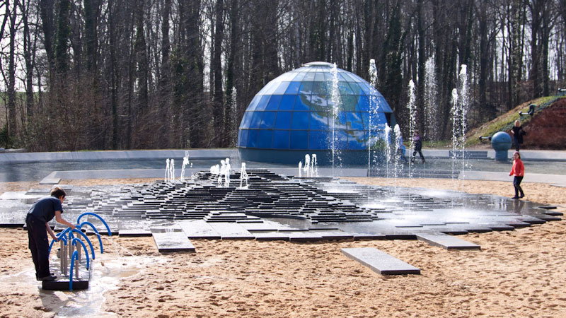 Saurierpark Wasserspielplatz