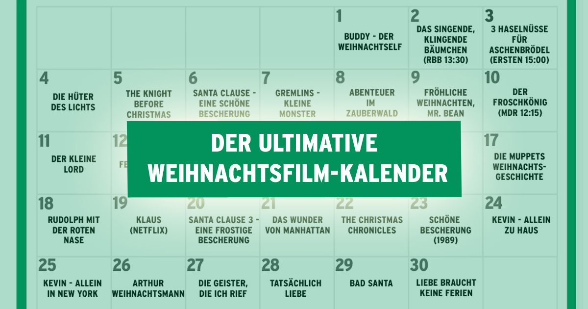 WEIHNACHTSFILMKALENDER