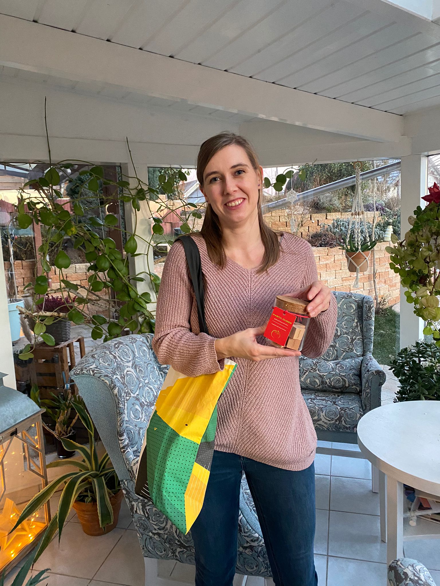 Claudia aus Grüna nahm die Pastawürfel und gab uns dafür eine Smartwatch