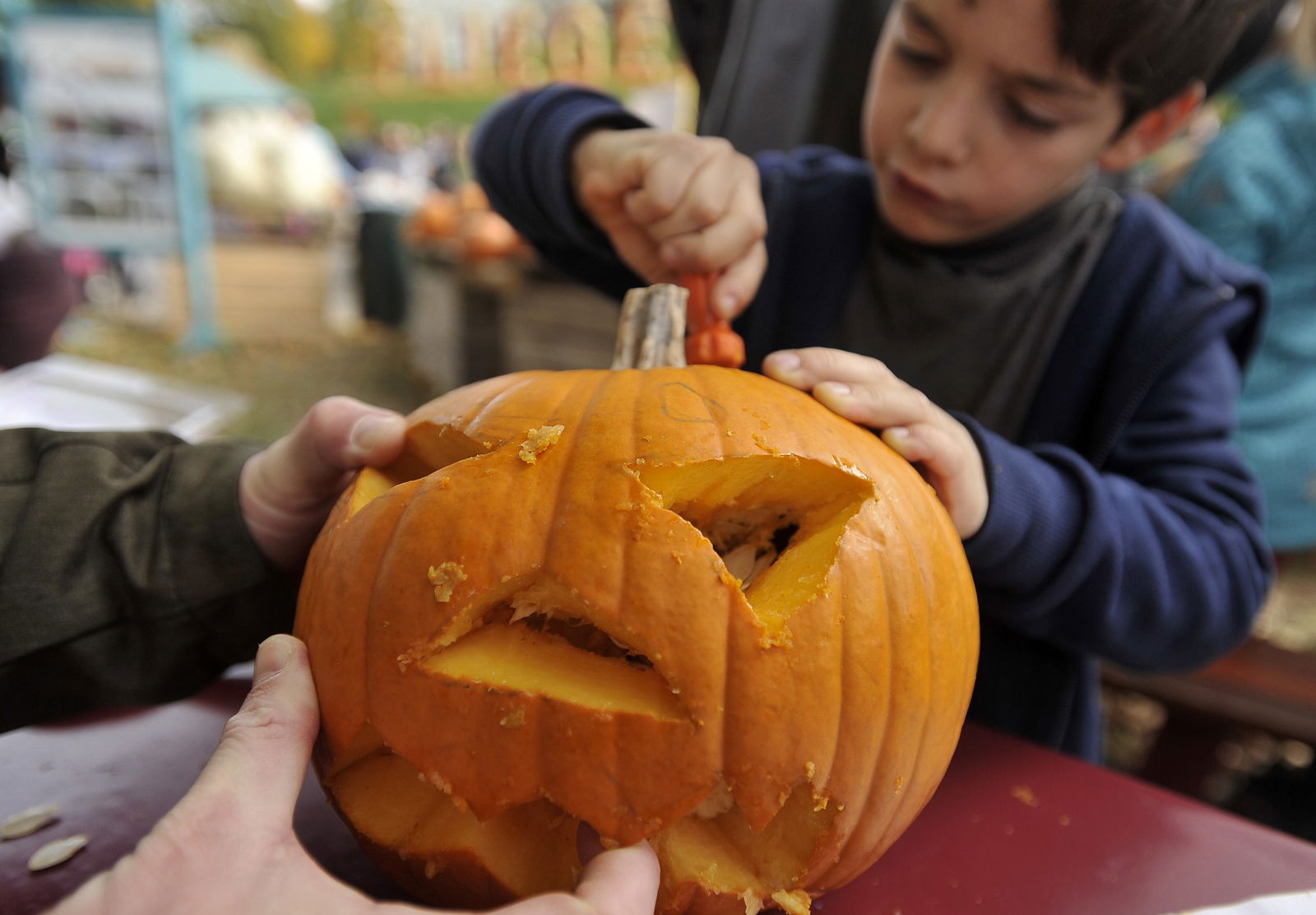 Meisterschaft im Kürbiswiegen 