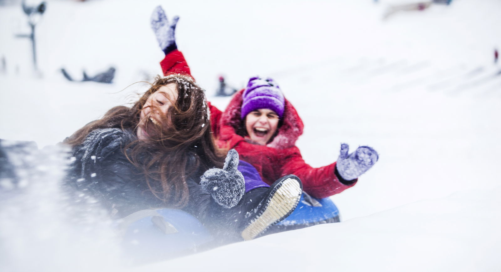 Winterferien Kinder rodeln