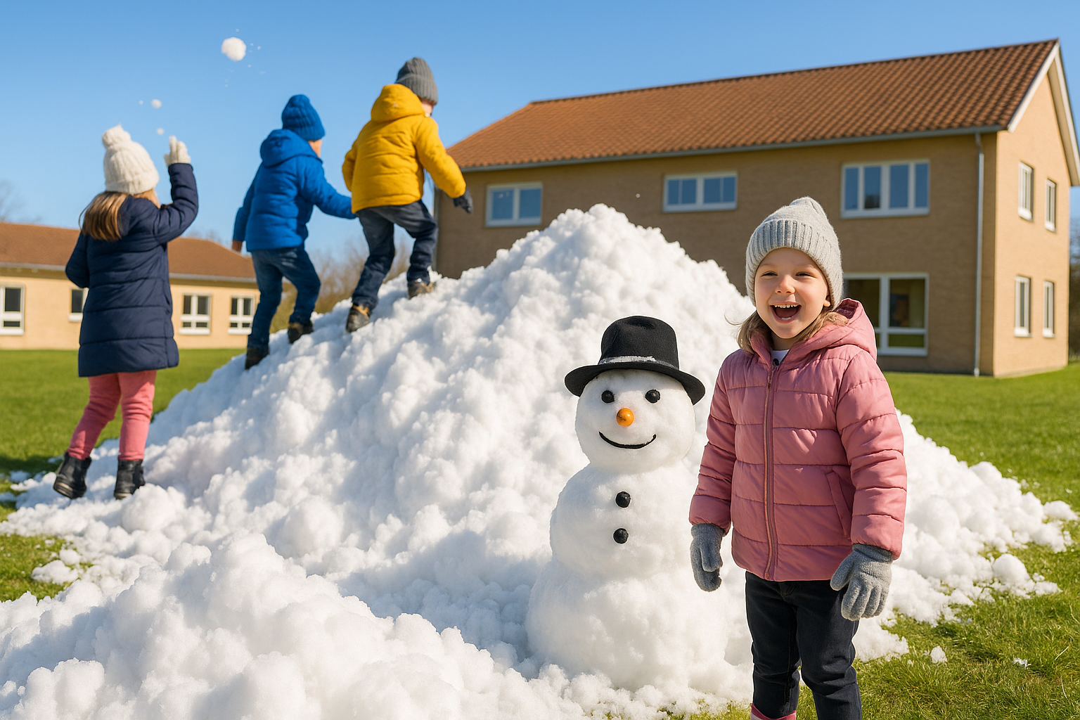 schnee für eure kita