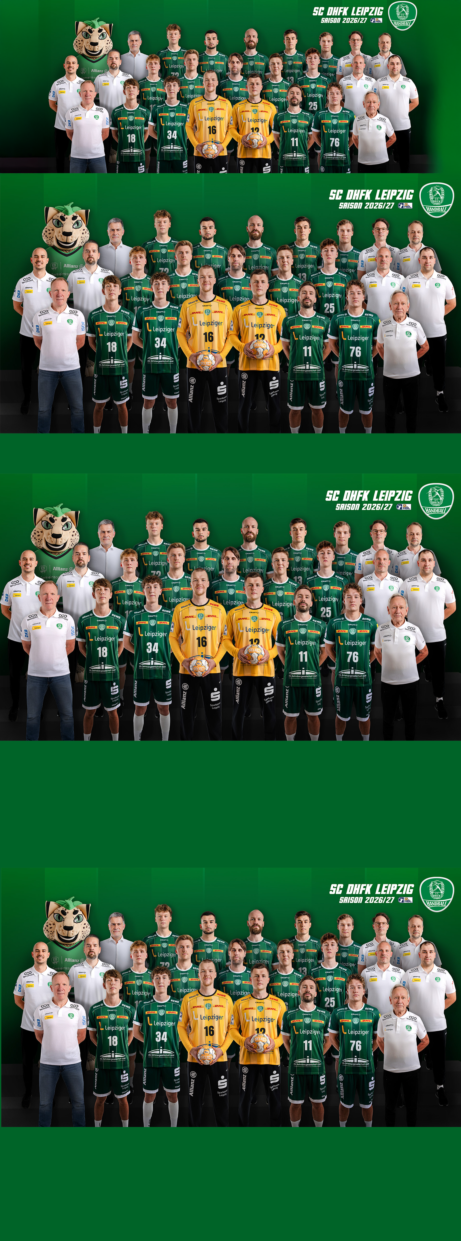 SC DHfK Mannschaftsbild 2026/27