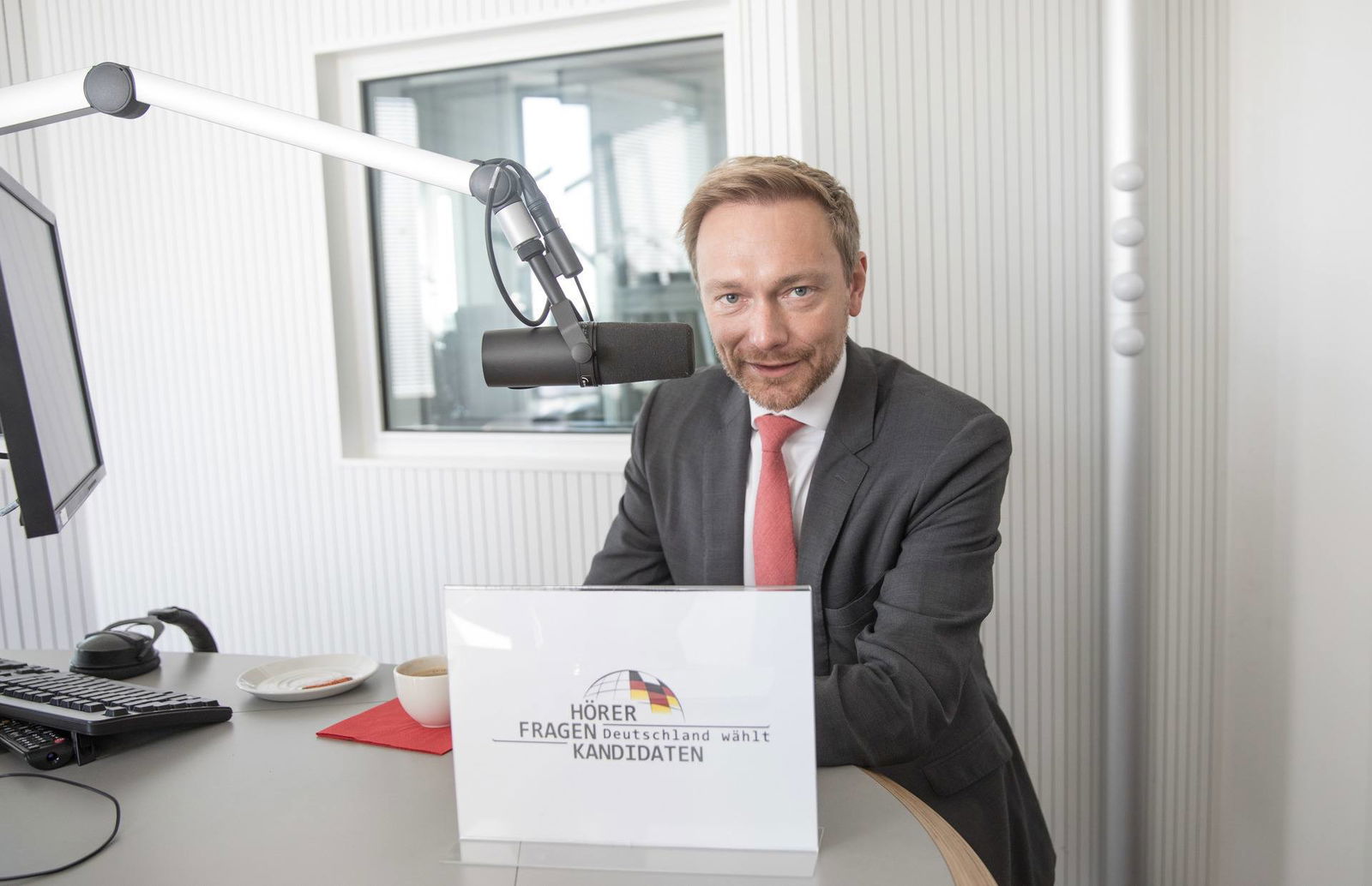 Anja Stein (Deutsche Presseagentur dpa); Christian Lindner (FDP) Foto: © Radiozentrale / Jörg Carstensen 