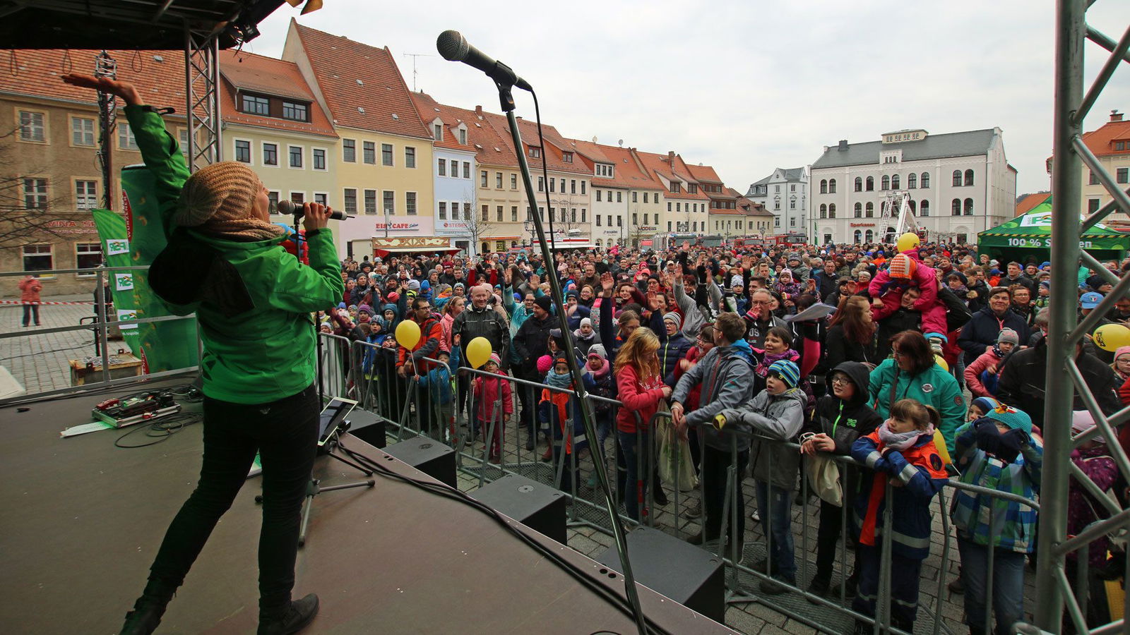 Henriette Fee Grützner auf der Bühne, Publikum