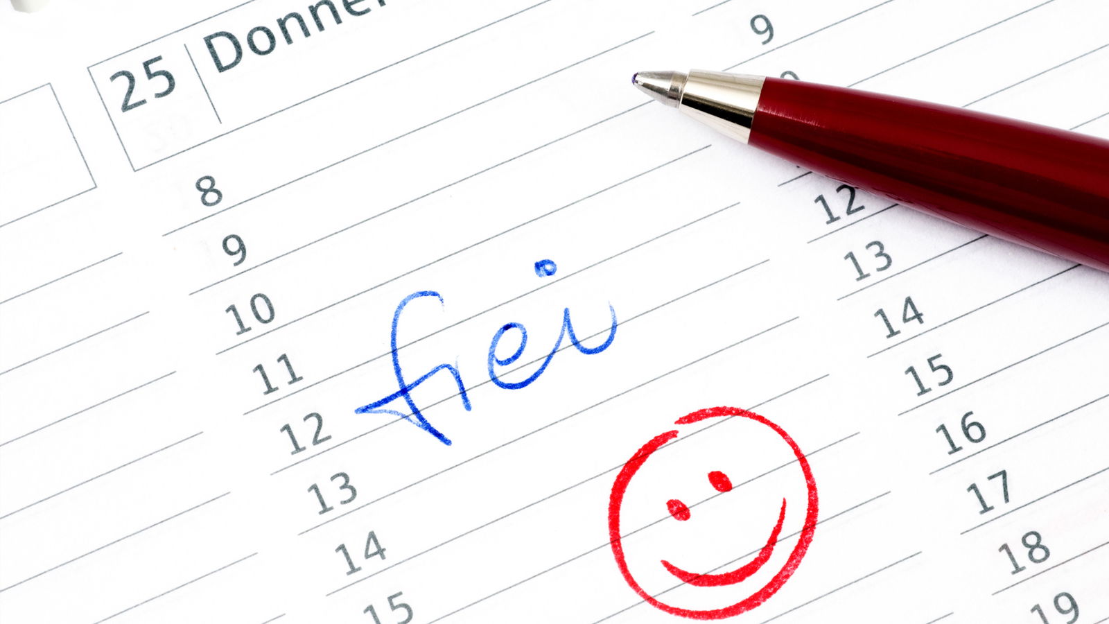 Freie Tage 2016 16x9