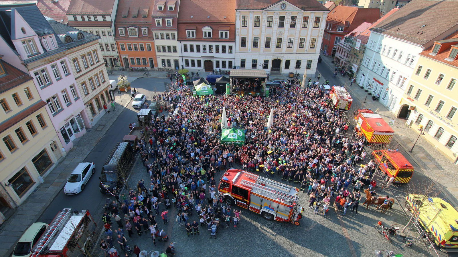 Sachsenmeisterschaften 2019 - Luftbild aus Radeberg