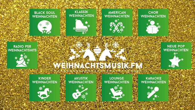 Die schönsten Weihnachtslieder als Stream RADIO PSR